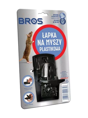 BROS Łapka na myszy plastikowa