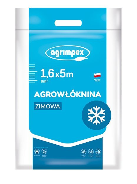 Agrowłóknina okryciowa zimowa biała UV P-50, 1,6 x 5 m