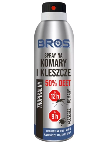 BROS spray na komary i kleszcze 50% DEET